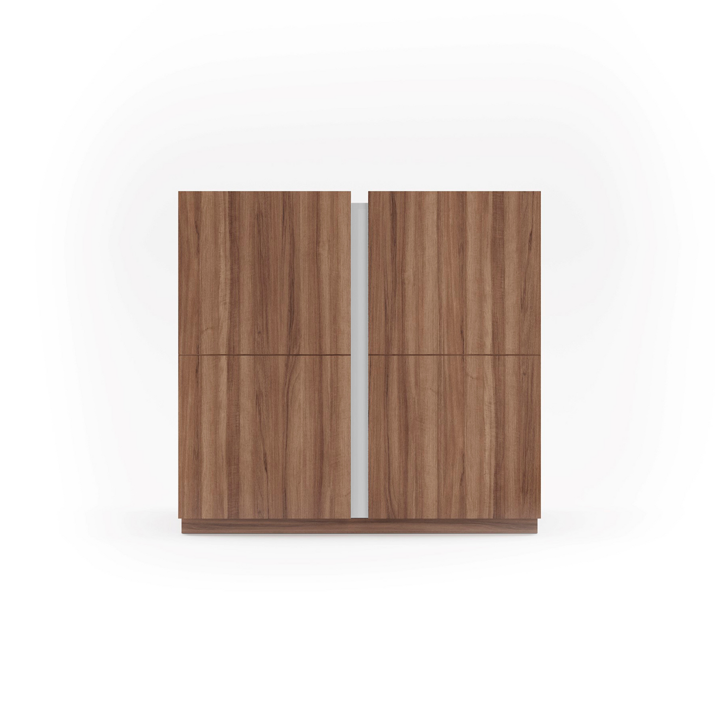 Zapatero de melamina 95x35x90 cm Nogal