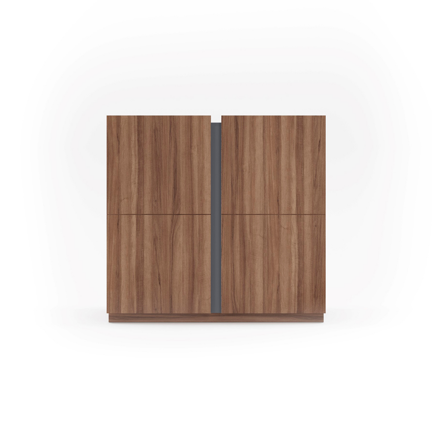 Zapatero de melamina 95x35x90 cm Nogal