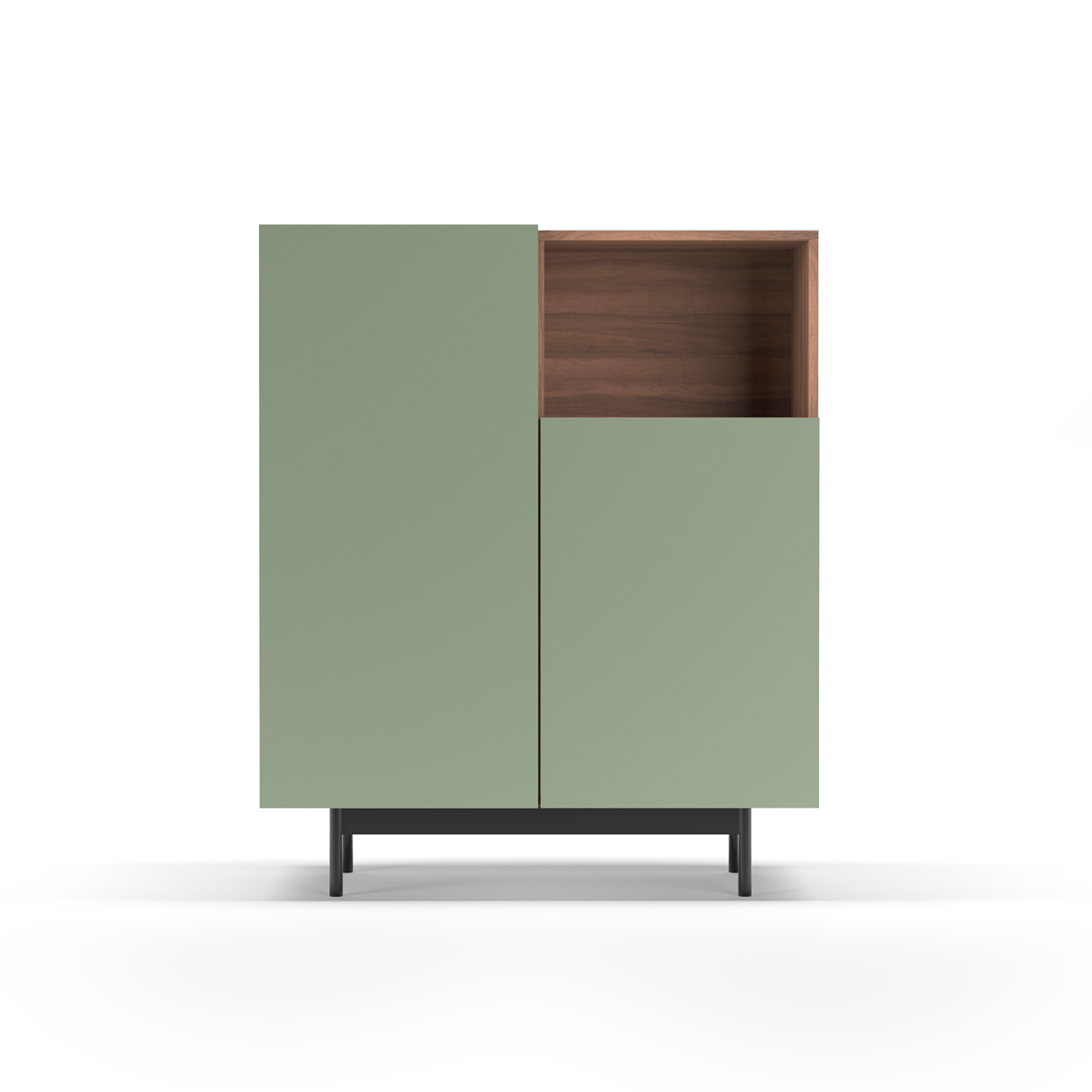 Mueble auxiliar de melamina 90x34x110 cm Matthew