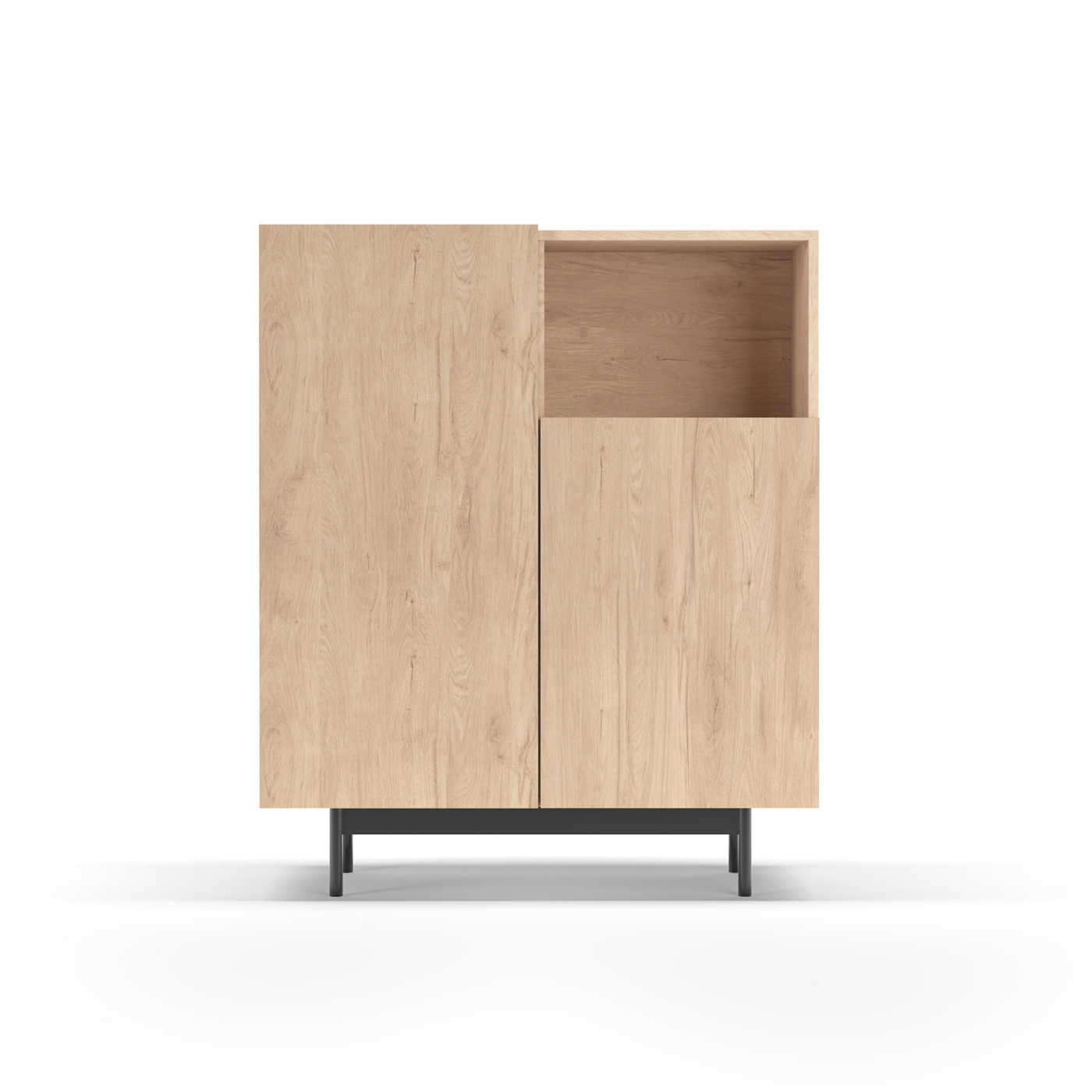 Mueble auxiliar de melamina 90x34x110 cm Matthew