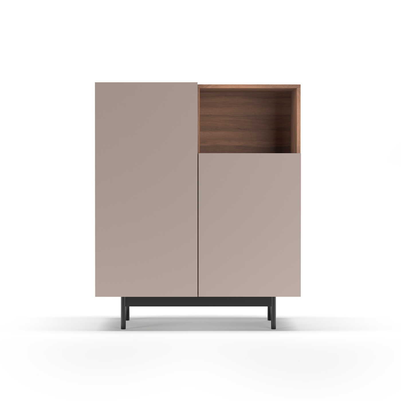 Mueble auxiliar de melamina 90x34x110 cm Matthew