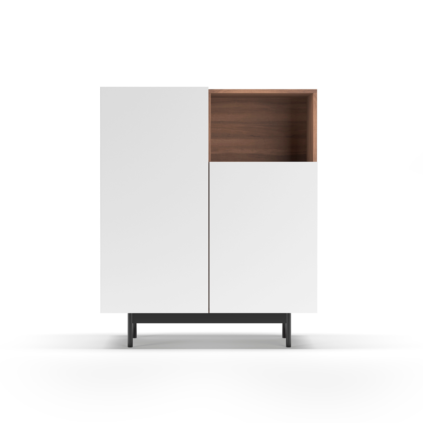 Mueble auxiliar de melamina 90x34x110 cm Matthew