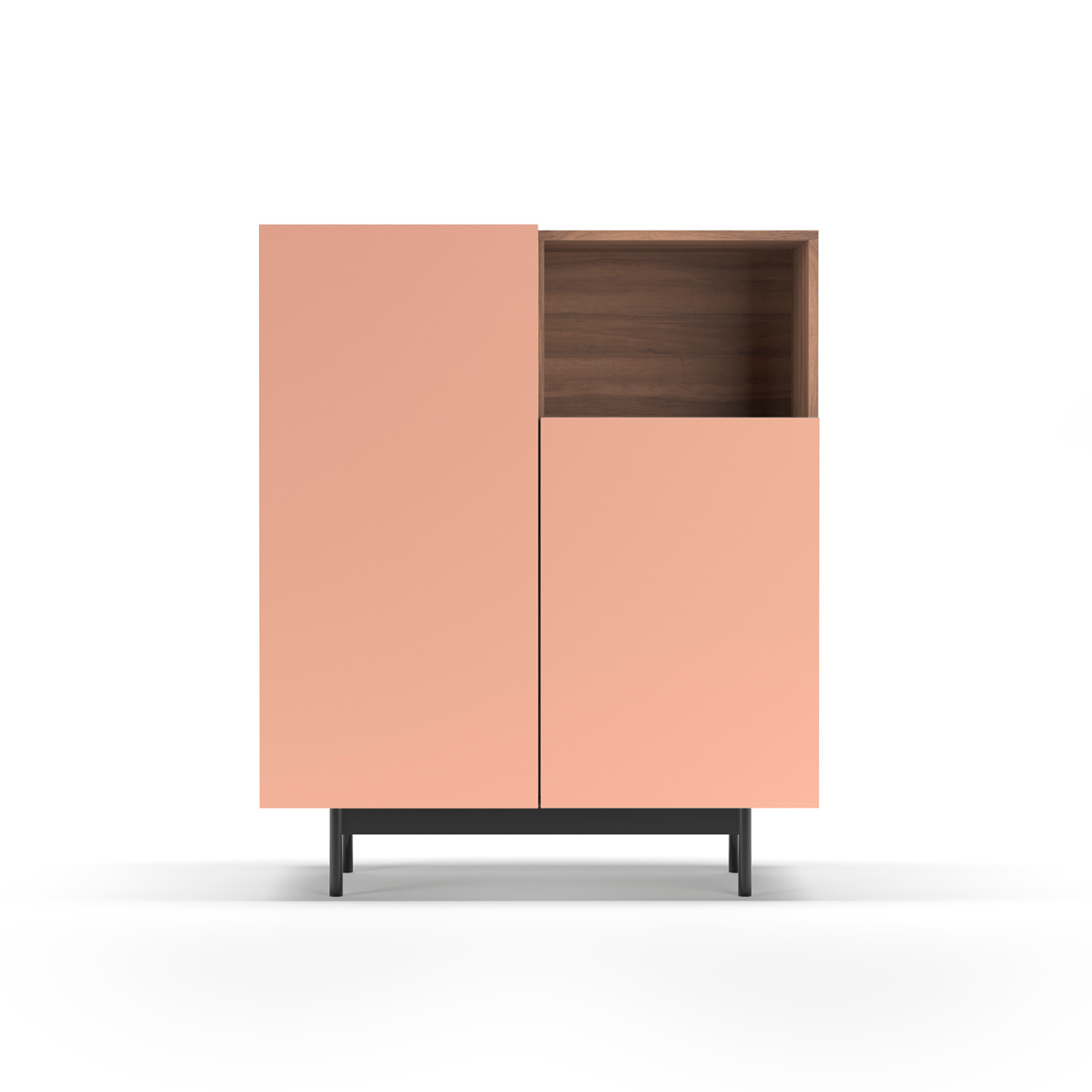 Mueble auxiliar de melamina 90x34x110 cm Matthew