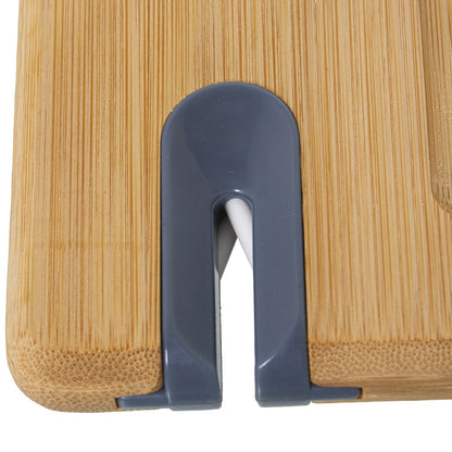 Wooden cutting board with Martin sharpener