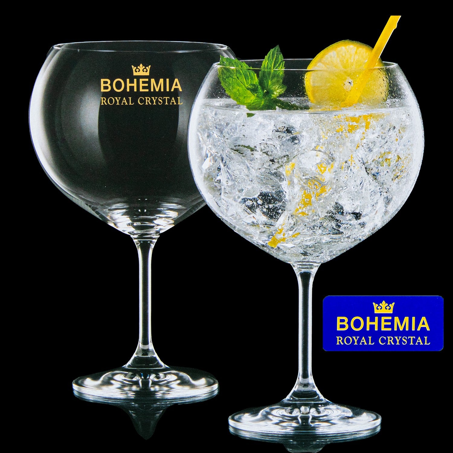 Set de 6 Copas de Gin-Tonic de cristal de bohemia 990 ml Mario