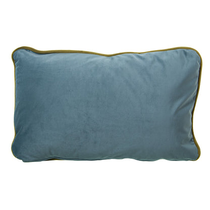 Printed velvet cushion and cover 50x30 cm Maia