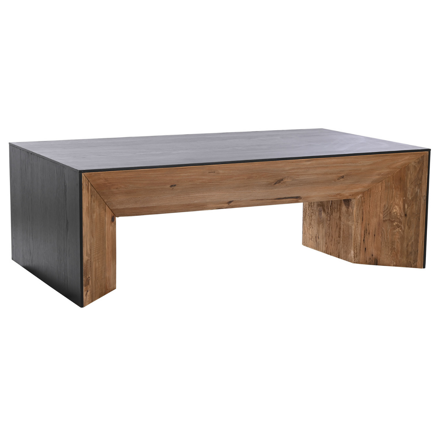 Esta mesa de centro de madera reciclada de pino es una pieza única que combina a la perfección la calidez de la madera natural con un diseño contemporáneo de líneas limpias y estructura robusta. Su acabado marrón oscuro resalta la belleza de la madera reciclada, mostrando sus vetas y texturas únicas. Con unas dimensiones de 135x75x45 cm, ofrece un amplio espacio para colocar libros, revistas, bandejas o simplemente disfrutar de una taza de café. Ideal para salones, salas de estar o cualquier espacio que nec