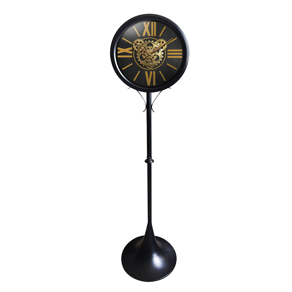 Reloj de pared de metal y cristal 35x35x139 cm Philippe