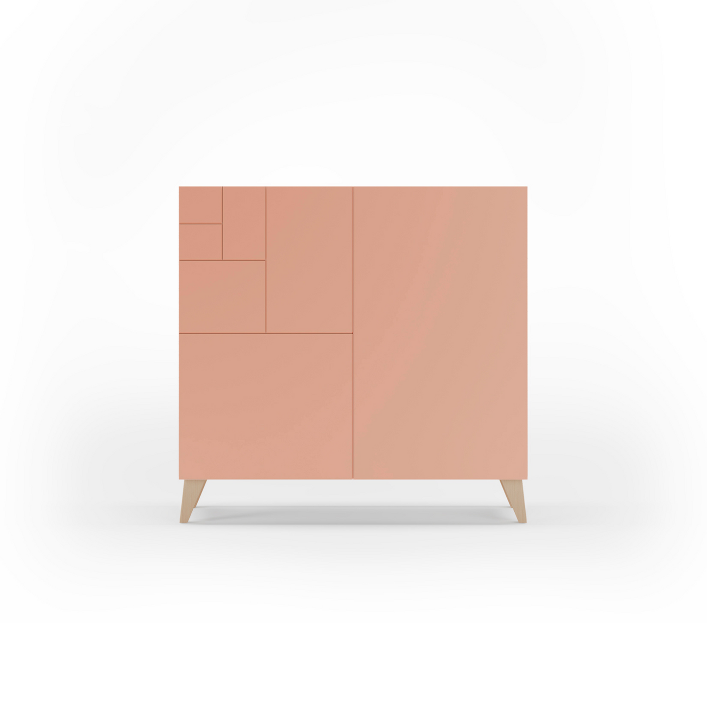 Zapatero multifunción melamina 90x27x87 cm Roble | Puertas en varios colores