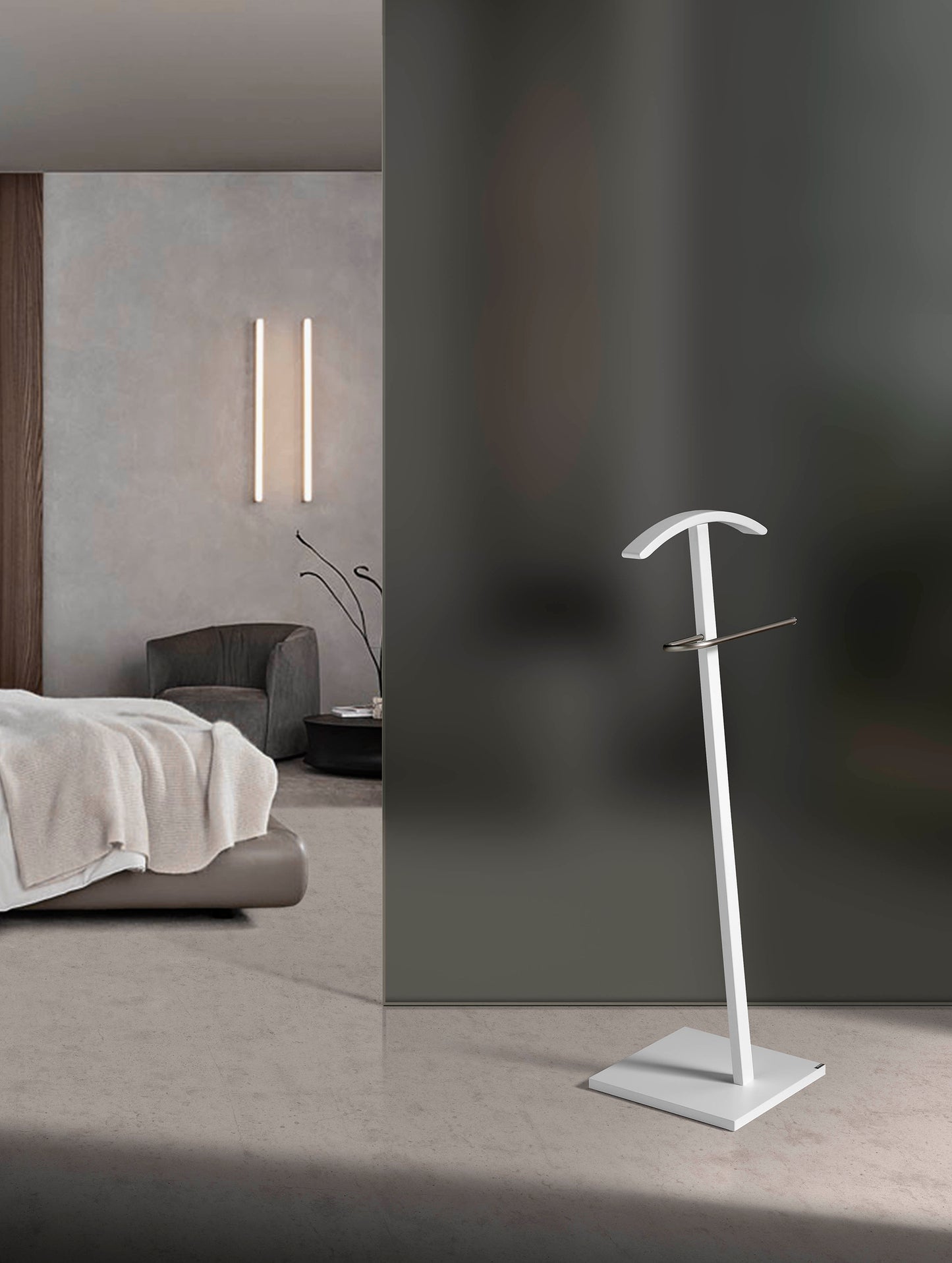 galan de noche madera de haya perchero de madera y metal galan de noche elegante perchero organizador de ropa soporte para trajes y camisas mueble para dormitorio moderno perchero resistente y decorativo