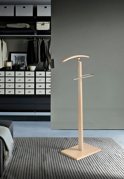 galan de noche de madera y metal perchero organizador de ropa soporte para trajes y camisas galan de noche resistente perchero moderno para dormitorio mueble elegante para vestidor galán de noche funcional