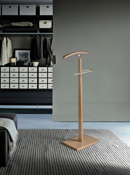 galan de noche de madera y metal perchero organizador de ropa soporte para trajes y camisas galan de noche resistente perchero moderno para dormitorio mueble elegante para vestidor galán de noche funcional