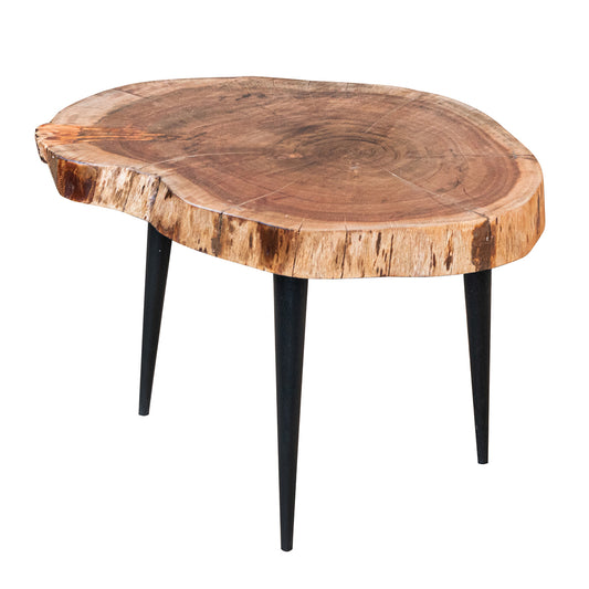 Mesita madera de acacia 53x42x42 cm Curtis