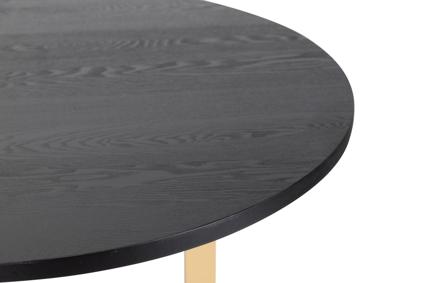 Mesa comedor mdf metal negro dorado 160x100x75 cm