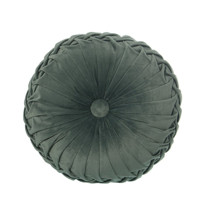 Maia round velvet cushion and cover 35x35