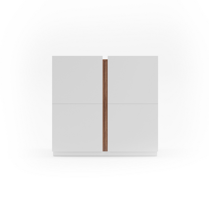 Zapatero de melamina 95x35x90 cm Blanco