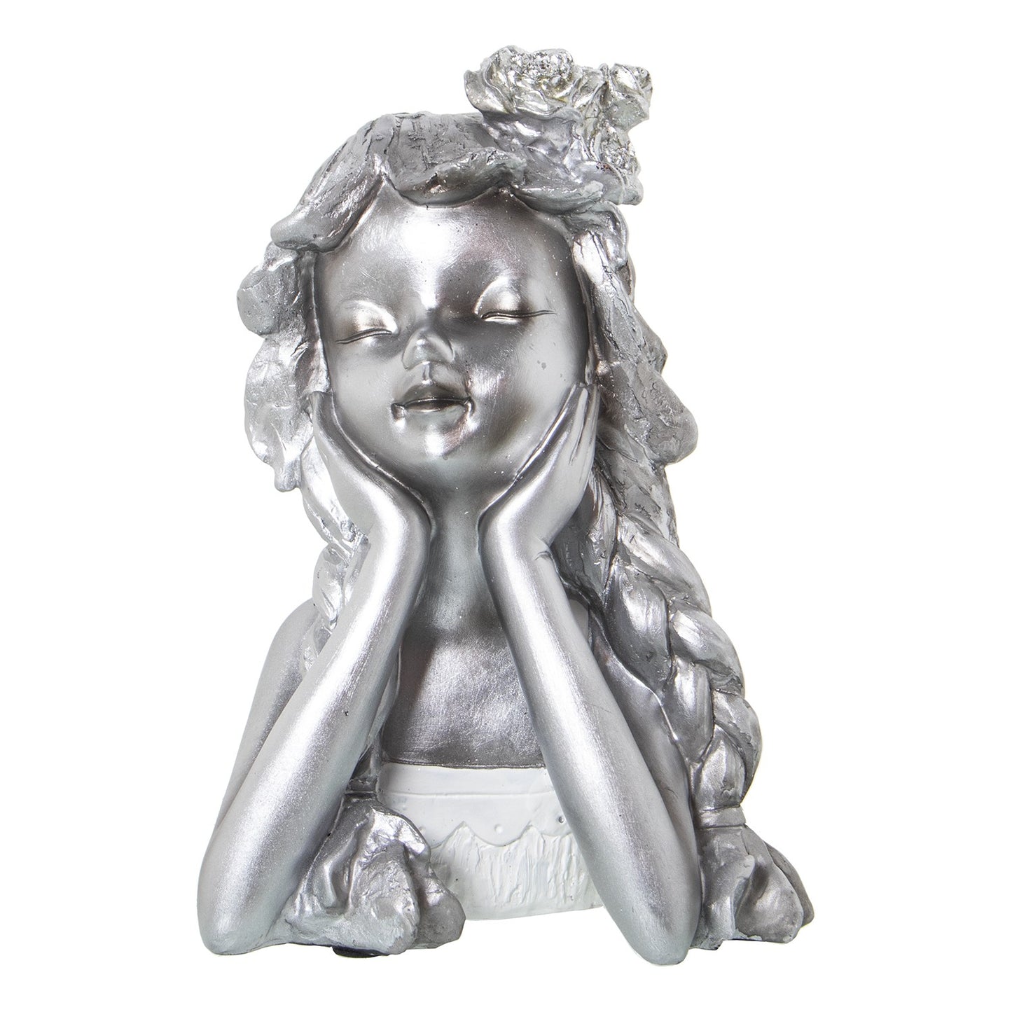 Figura resina niña 17x14x26cm Delroy