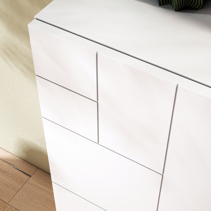 Mueble zapatero multifunción blanco detalle