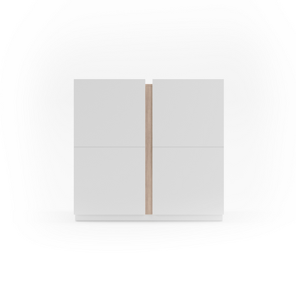 Zapatero de melamina 95x35x90 cm Blanco