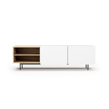 Mueble TV de melamina 180x44x54 cm Miguel