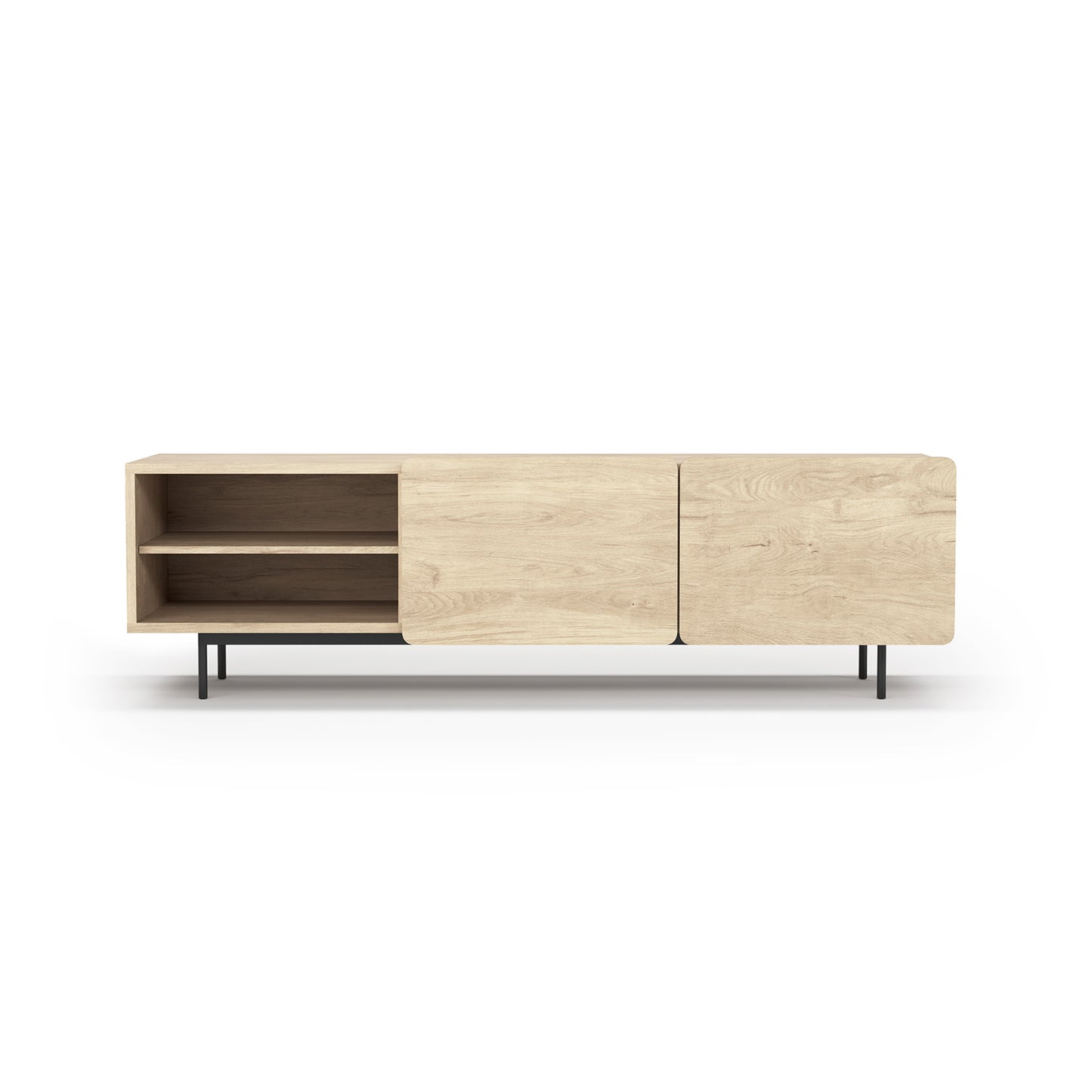 Mueble TV de melamina 180x44x54 cm Miguel