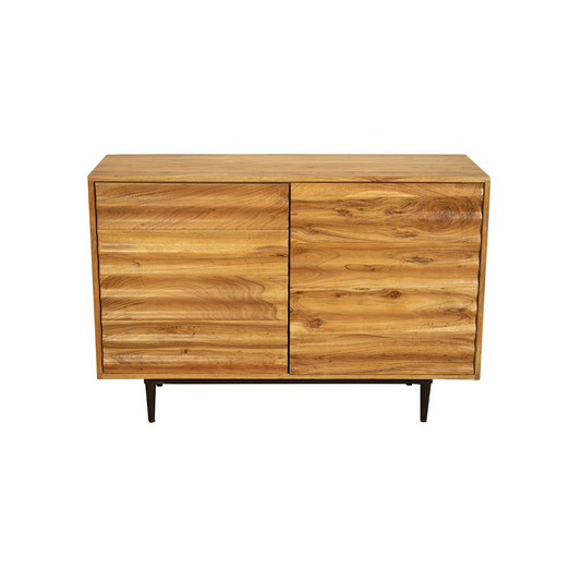 Mueble de entrada de madera de mango 120x40x80 cm Samuel