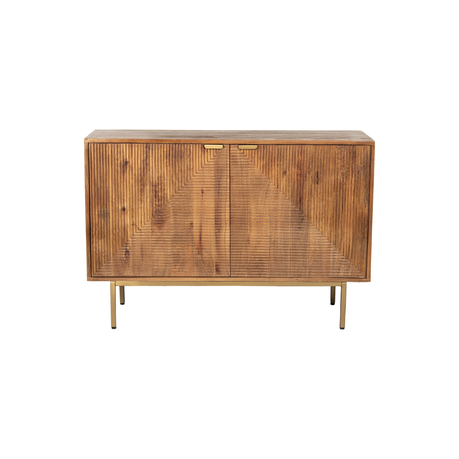 Mueble de entrada de madera de mango 120x40x80 cm Santiago