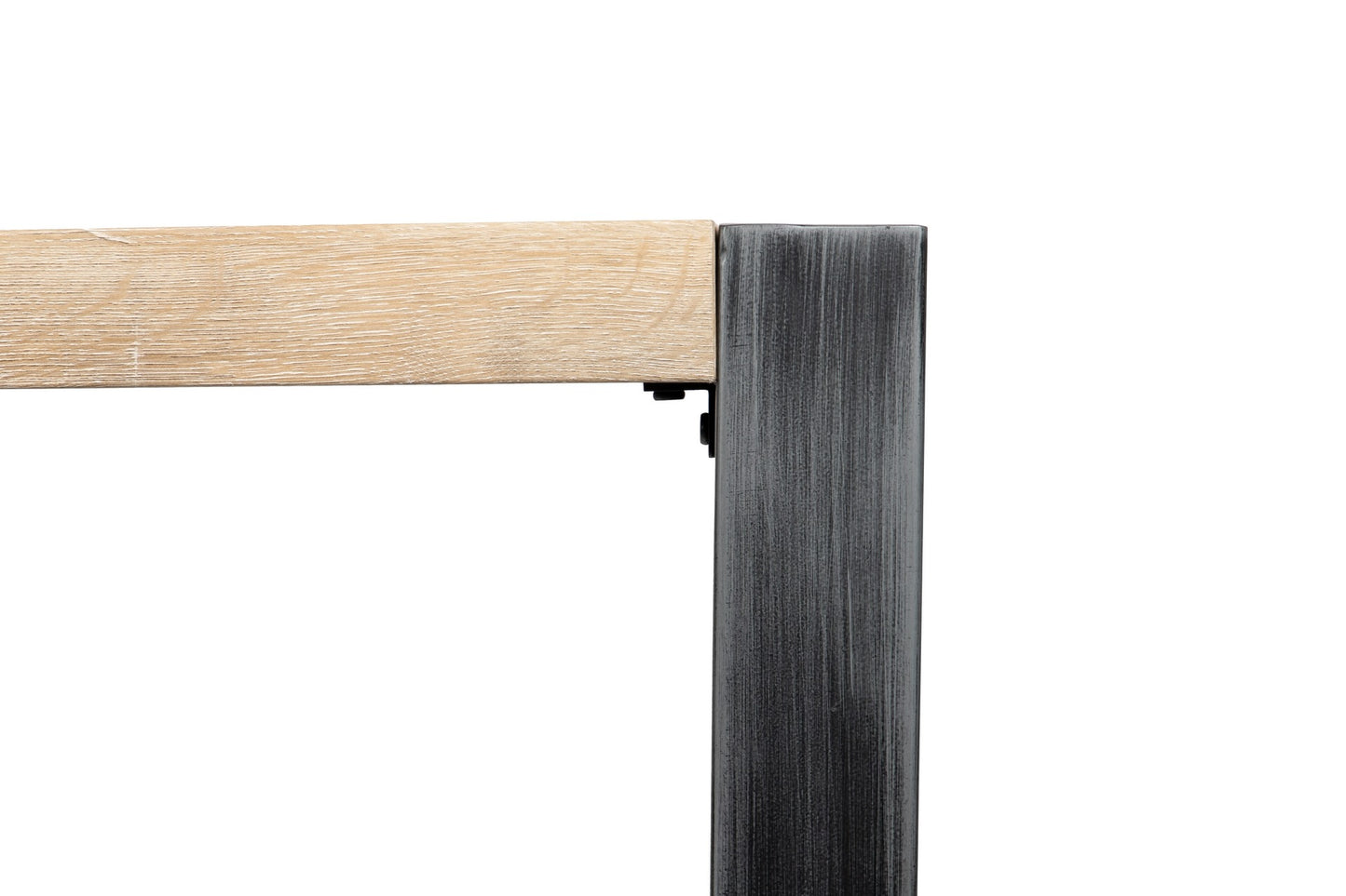 Mesa de Comedor Madera-Metal Natural 160x85x76 cm