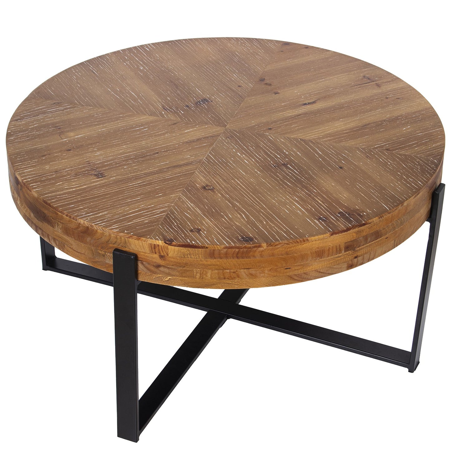 Mesa de centro de madera DM y metal 82x43 cm Bayless