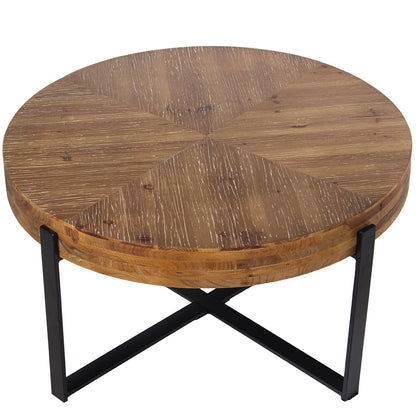 Mesa de centro de madera DM y metal 82x43 cm Bayless