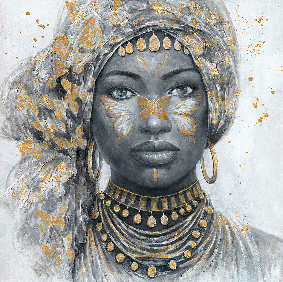 Cuadro Mujer Africana Nala 60x60 cm