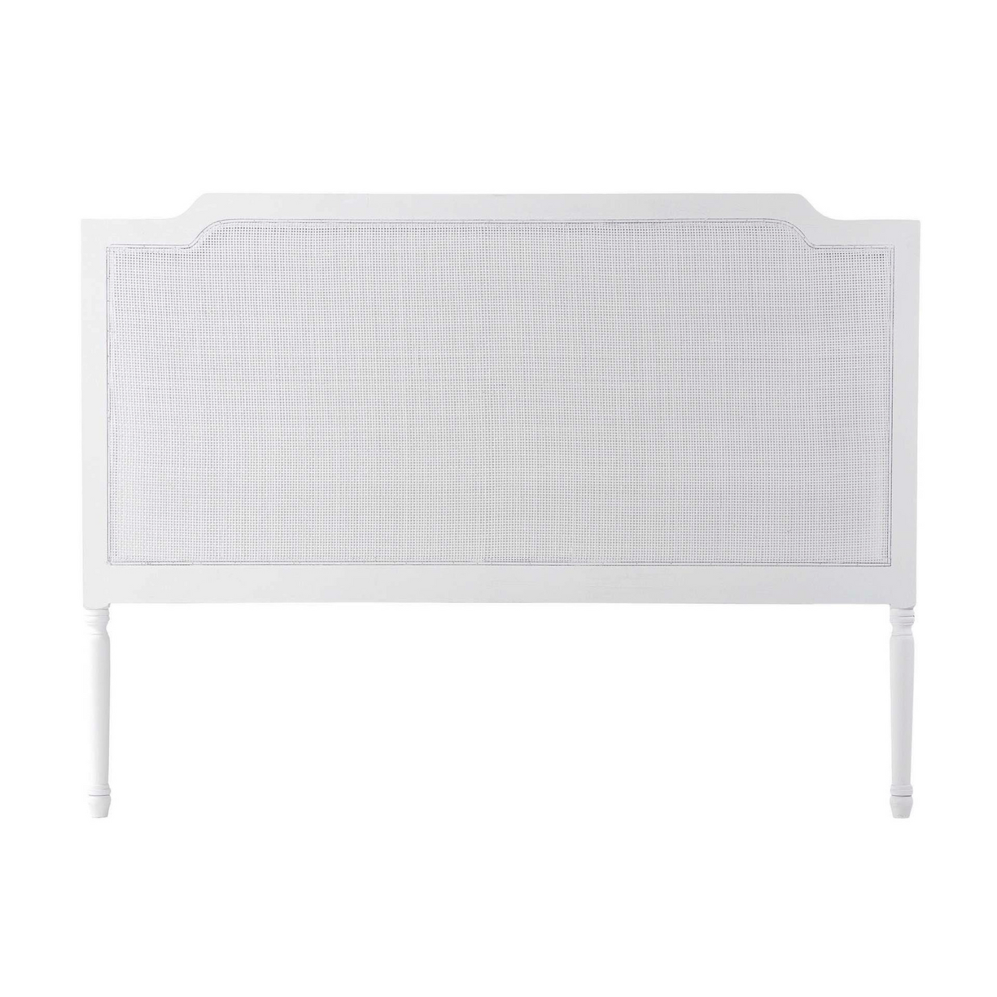 Cabecero madera rejilla blanco 160x5x120 cm Cavalier