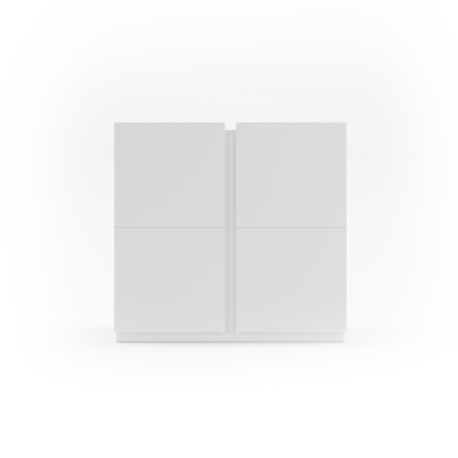 Zapatero de melamina 95x35x90 cm Blanco