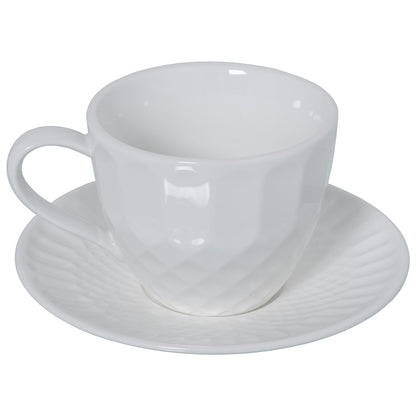 Juego de 6 tazas y platillo de porcelana Rafael