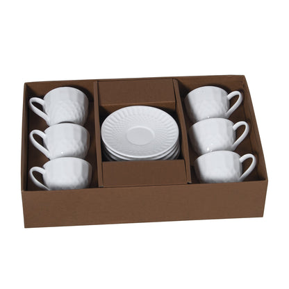 Rafael Porcelain Cups and Saucers Set of 6