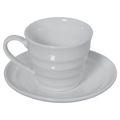 Juego de 6 tazas y platillo de porcelana Rodrigo