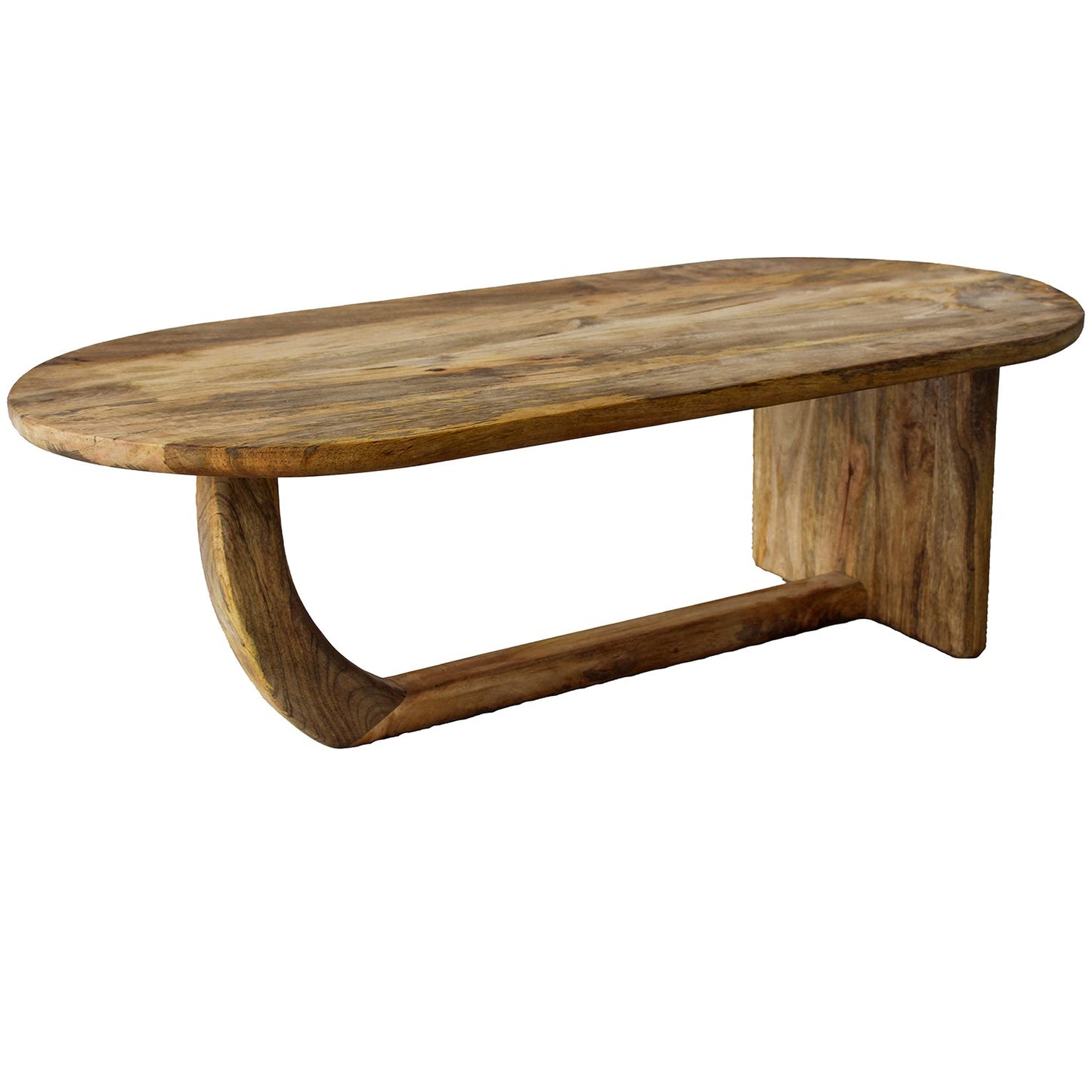 Mesa de centro de madera de mango 110x53x36 cm Bayless