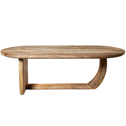 Mesa de centro de madera de mango 110x53x36 cm Bayless