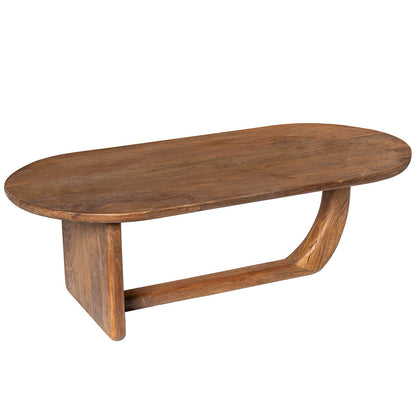 Mesa de centro de madera de mango 110x53x36 cm Bayless