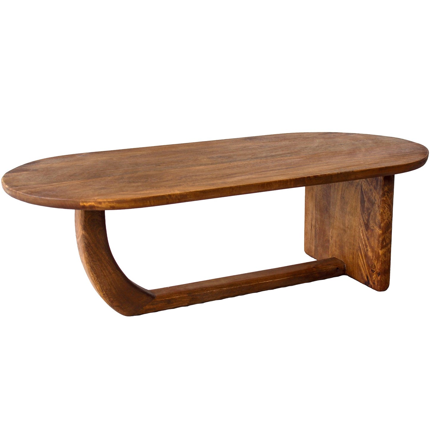 Mesa de centro de madera de mango 110x53x36 cm Bayless