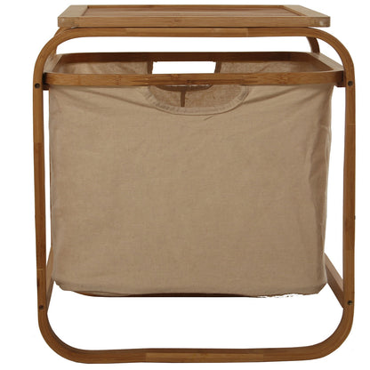 Bamboo wood bathroom clothes rack 45x45x50 cm Salvador