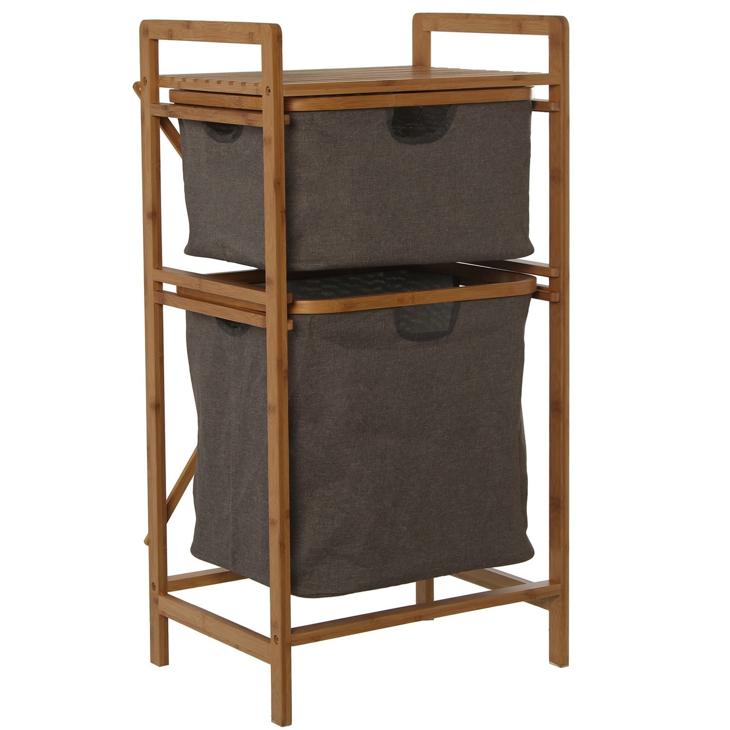 Bamboo wood bathroom clothes rack 44x33x84.5 cm Salvador