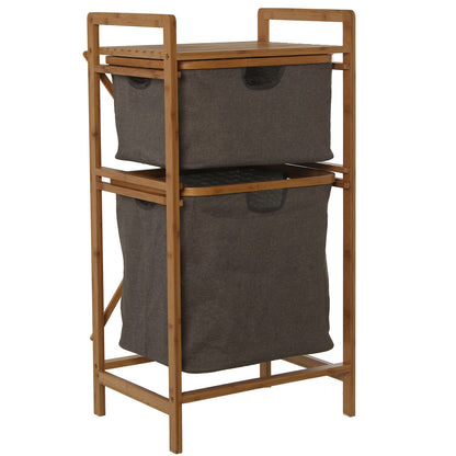 Bamboo wood bathroom clothes rack 44x33x84.5 cm Salvador