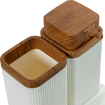 Set de baño en acrílico Dosificador, Vaso y Jabonero 15x16x15 cm Sergio