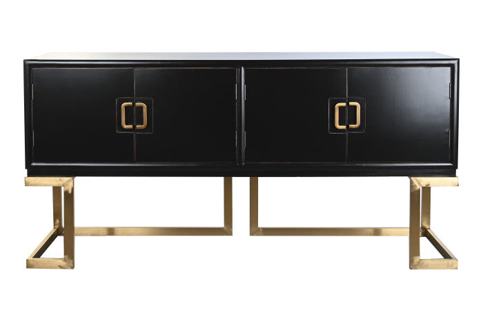 Buffet Álamo Metal 180x50x90 cm - Lacado Negro