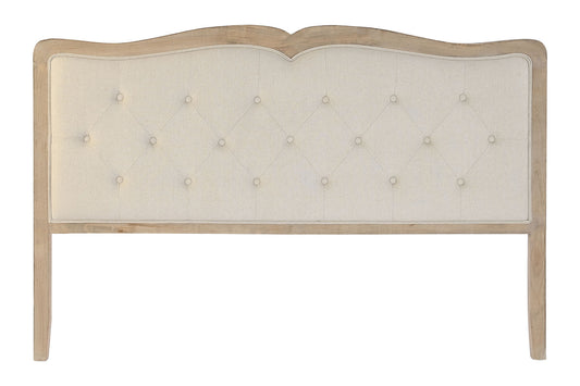 Cabecero de cama de madera de roble y polyester 180 cm Pilar