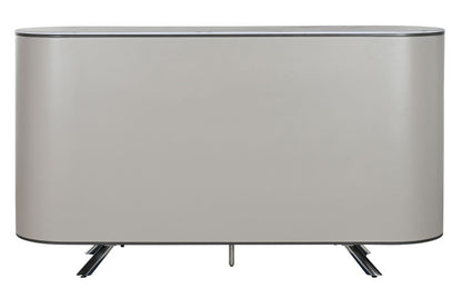 Buffet de Mármol y Acero con Acabado Beige (150x40x86 cm)