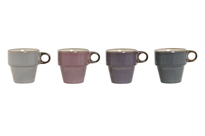  4 tazas de gres 220 ml Mug Francisco