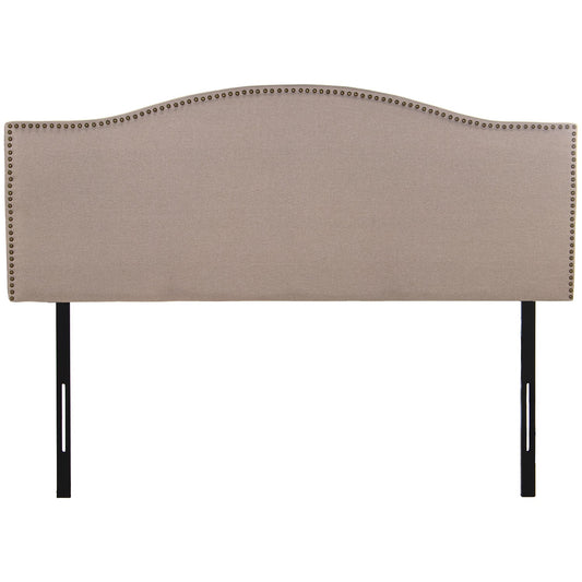 Cabecero tapizado beige 160cm con patas metálicas. Diseño moderno y elegante. ¡Añade confort y estilo a tu dormitorio!